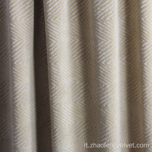 Materiale in poliestere 100% in tessuto in velluto jacquard